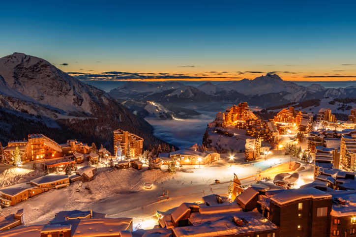 Avoriaz, a car-free resort reached on foot from the drop-off
