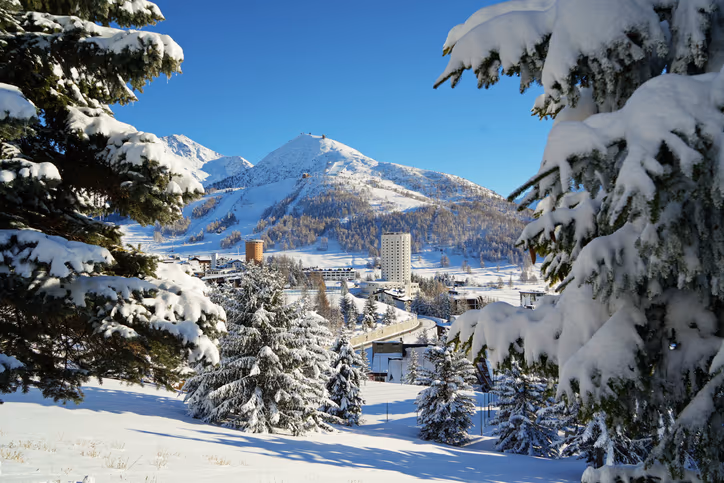 Sestriere sotto la neve