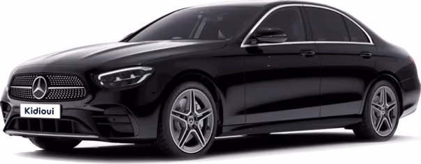 Black Mercedes E-Class saloon
